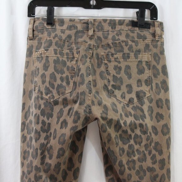 Blank NYC Brown Leopard Print Reade Crop Jeans - Picture 6 of 7